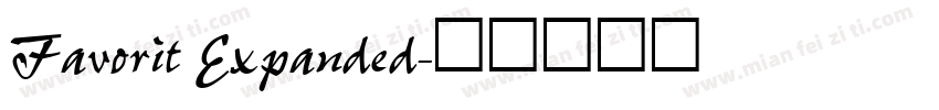 Favorit Expanded字体转换
